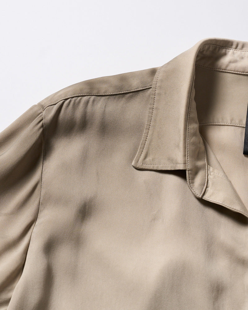 cupro vintage pull-over skipper shirt L/S