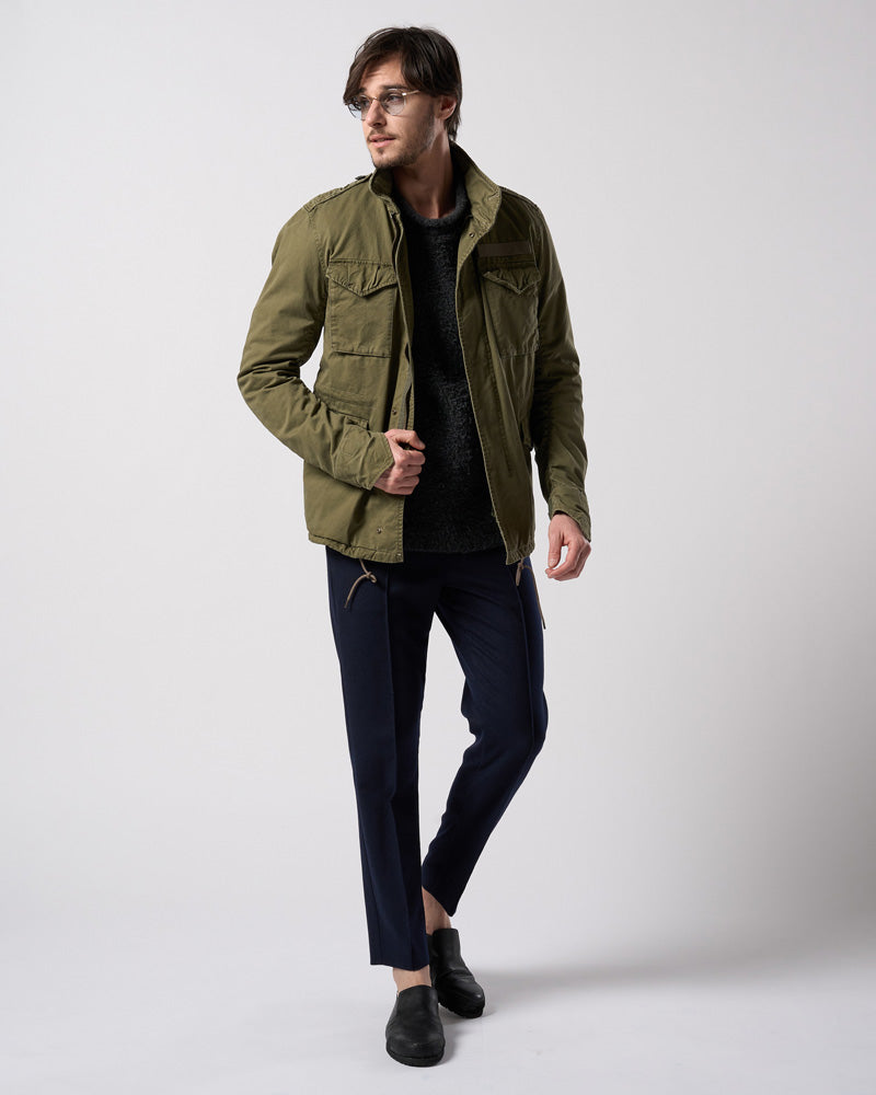 comfort pin-tuck slim slacks