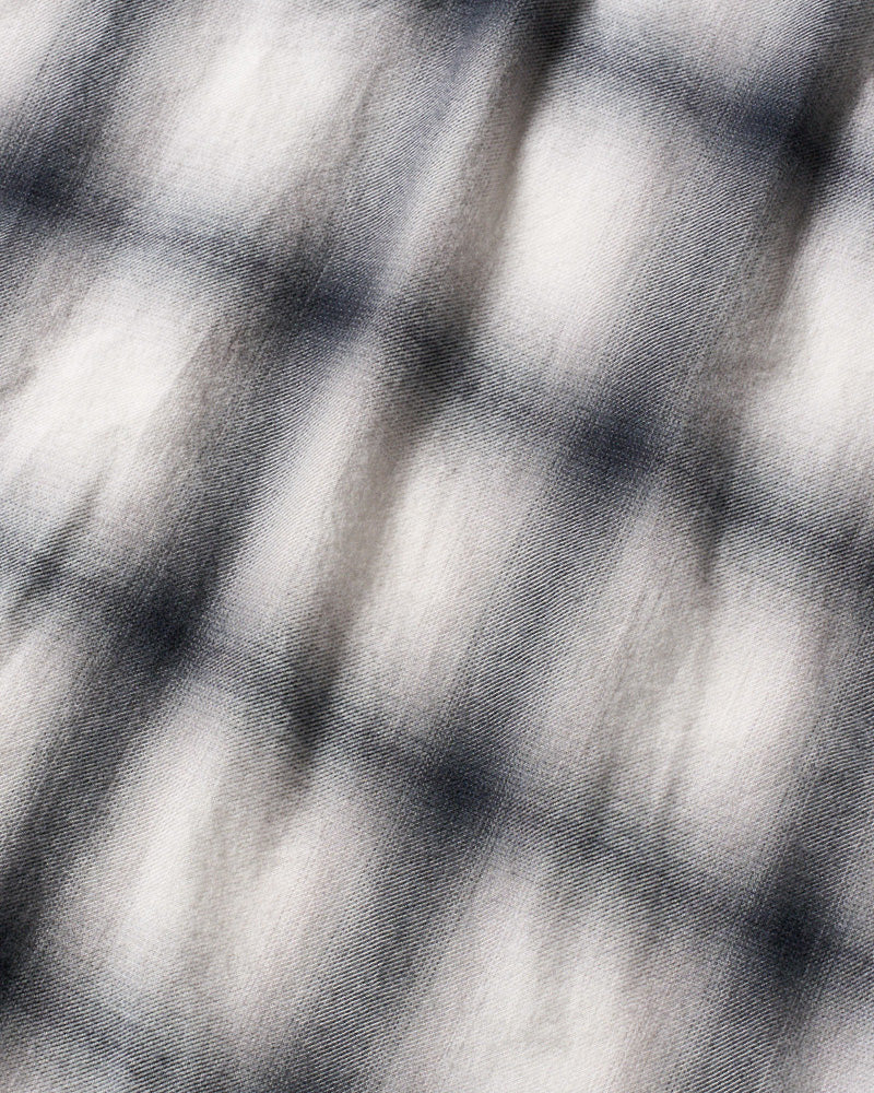 loose check western shirt