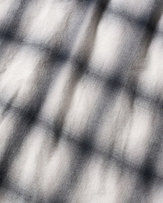 loose check western shirt