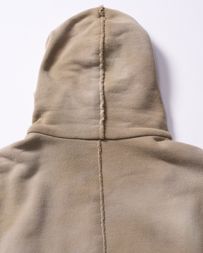 fade zip-up hoodie