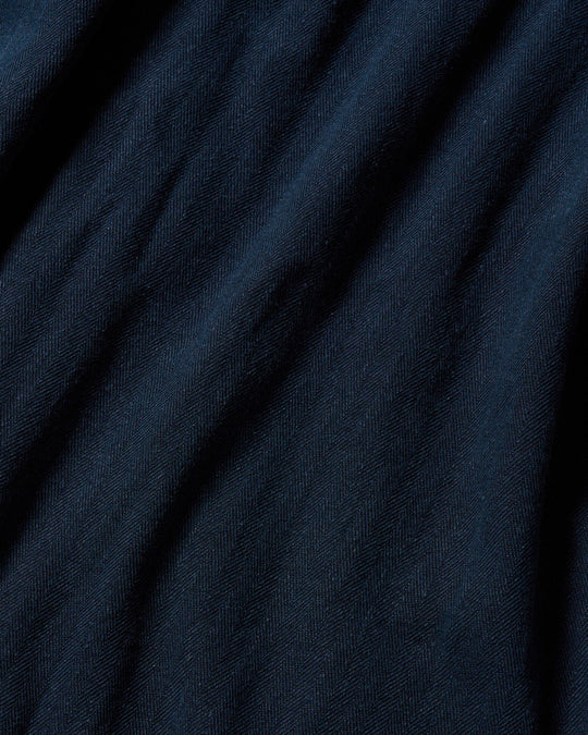 cotton linen herringbone aging wide trousers