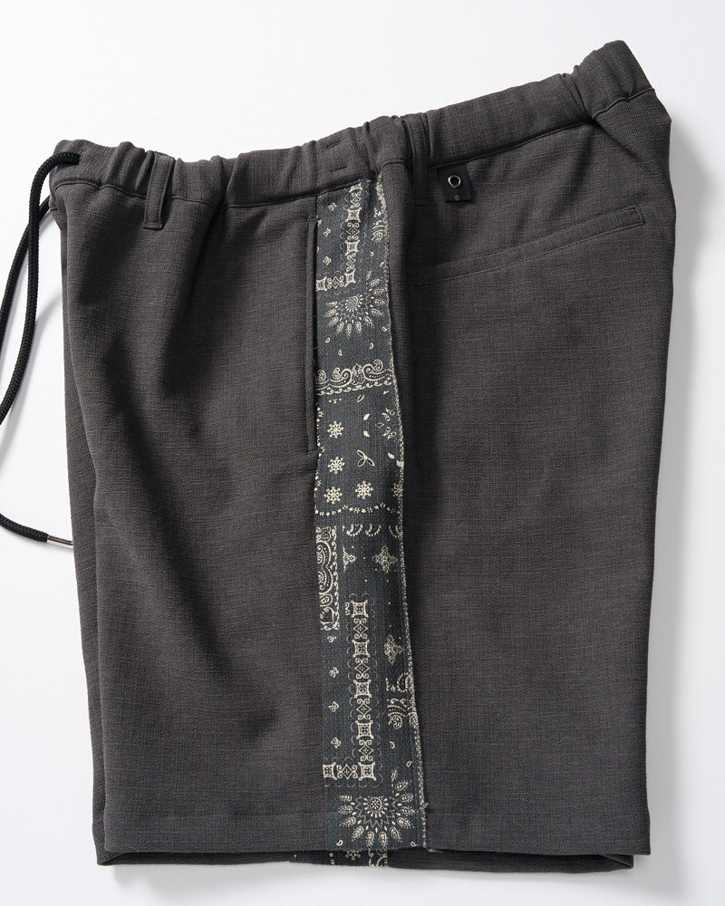 bandana print panel shorts