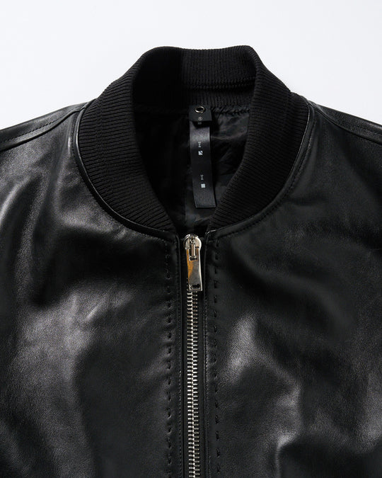 lamb leather bomber jacket
