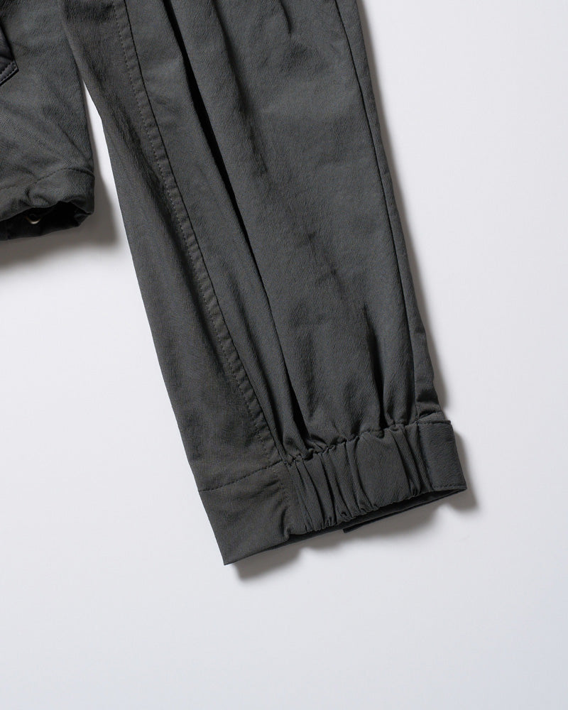 textured nylon short witch blouson