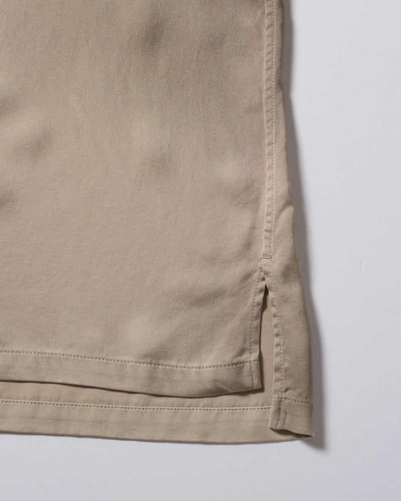 cupro vintage pull-over skipper shirt L/S