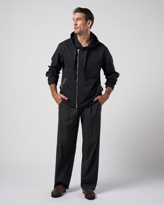viscose linen semi-wide slacks