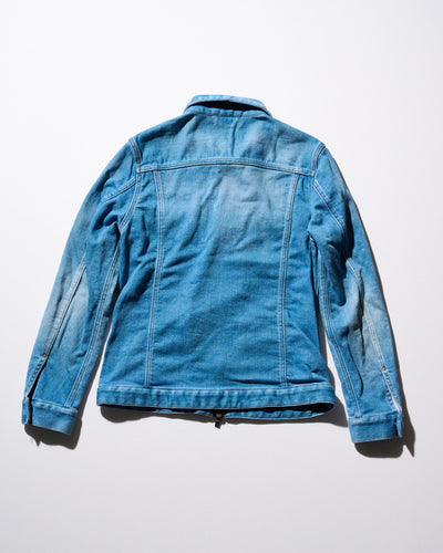 denim jersey zip blouson