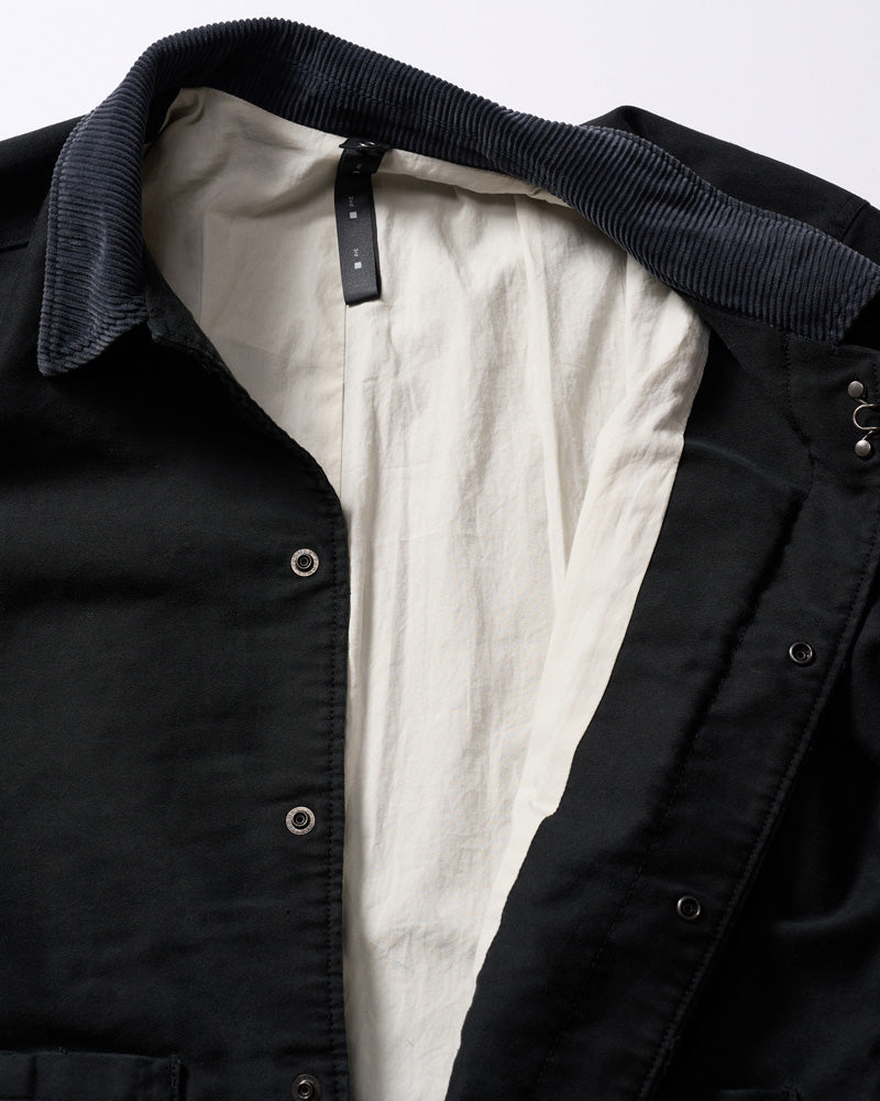 heavy moleskin short coverall jacket