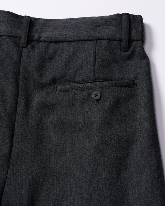venetian stripe wide banana slacks