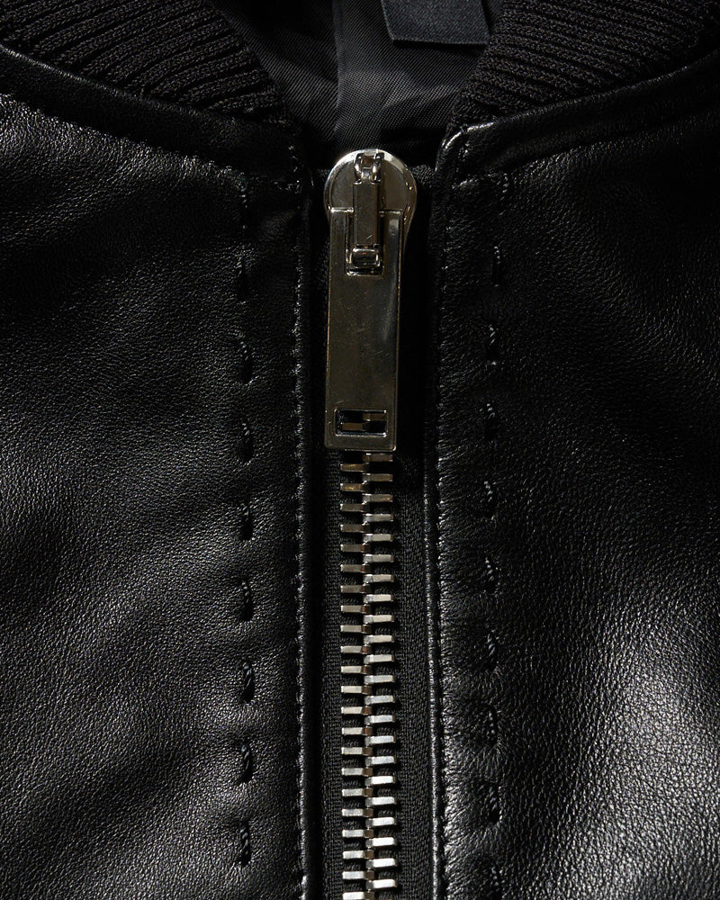 lamb leather bomber jacket