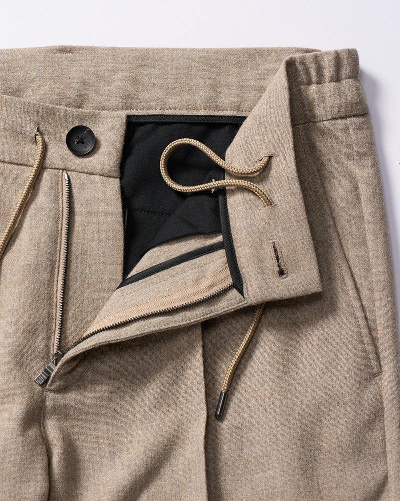 comfort pin-tuck slim slacks