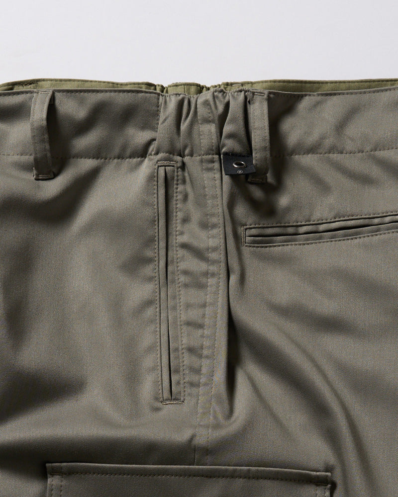 fine satin slim cargo