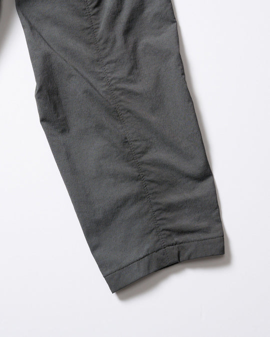 textured nylon double breasted coat