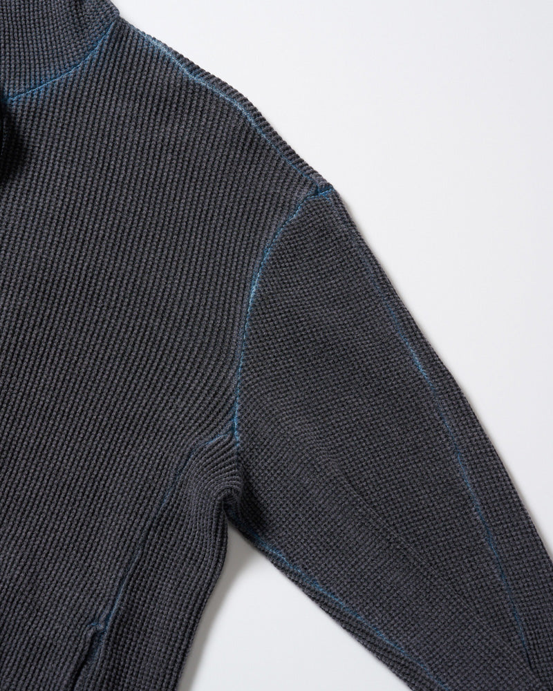 hard dry waffle damage zip hoodie
