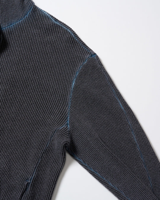hard dry waffle damage zip hoodie