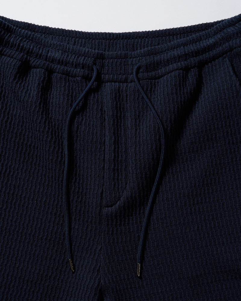 textured knit shorts