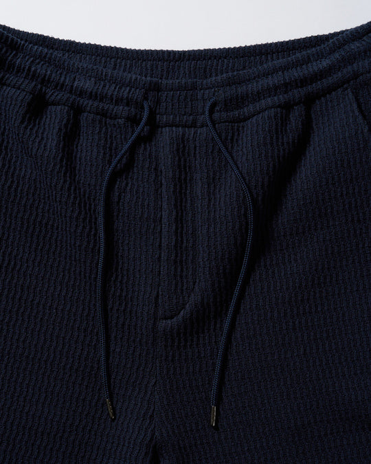 textured knit shorts
