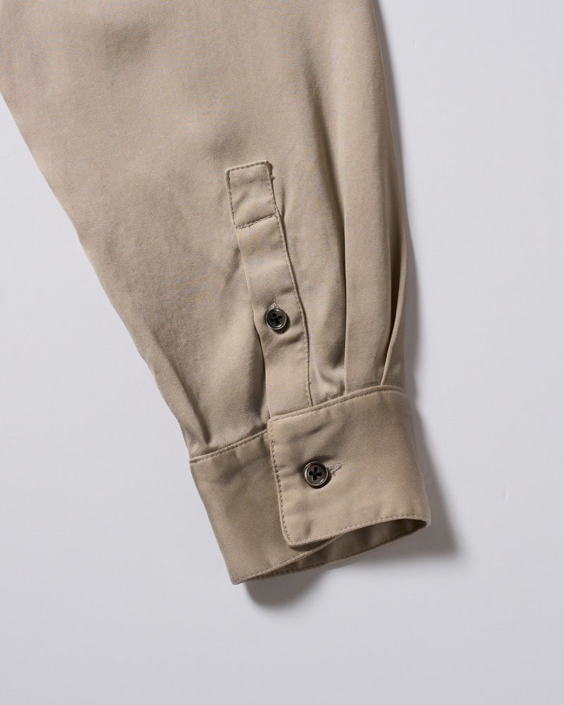 cupro vintage pull-over skipper shirt L/S