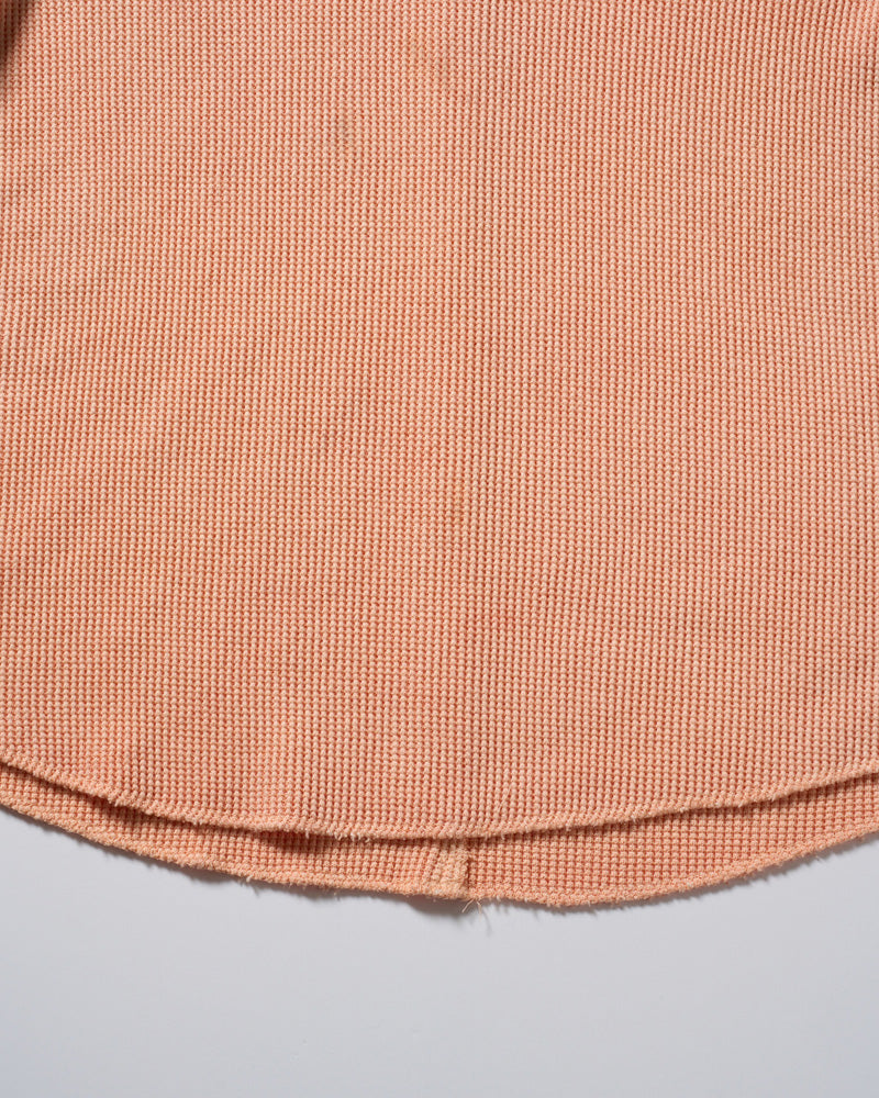 hard dry waffle fly-front henley S/S