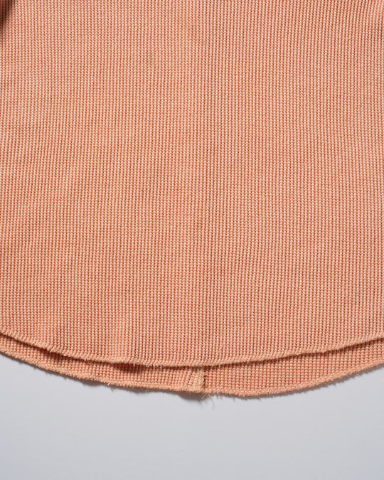 hard dry waffle fly-front henley S/S