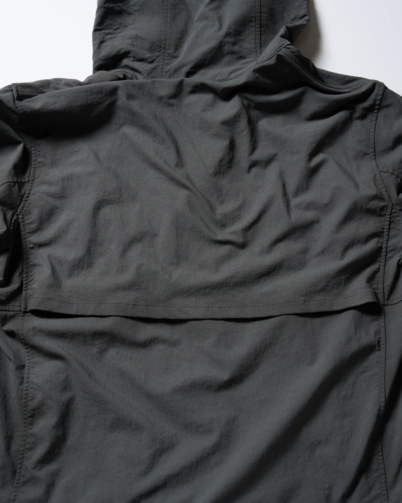 textured nylon short witch blouson