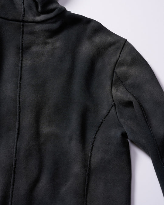 fade zip-up hoodie