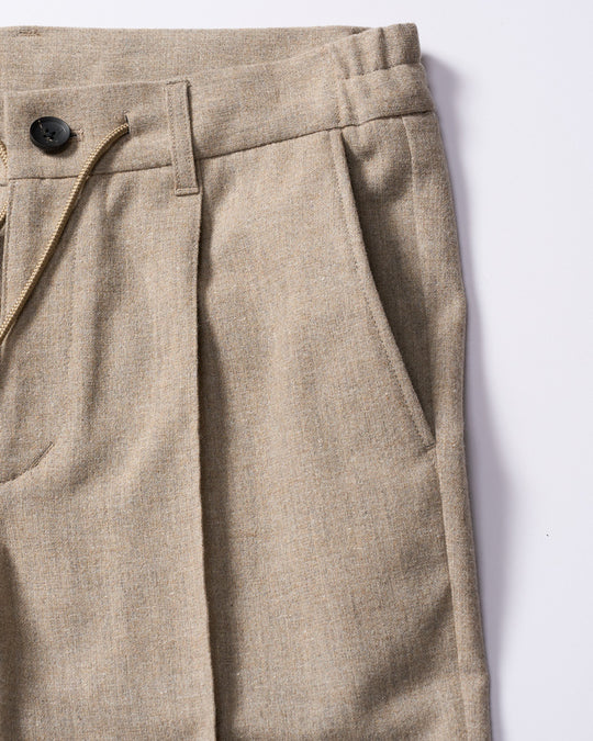 comfort pin-tuck slim slacks