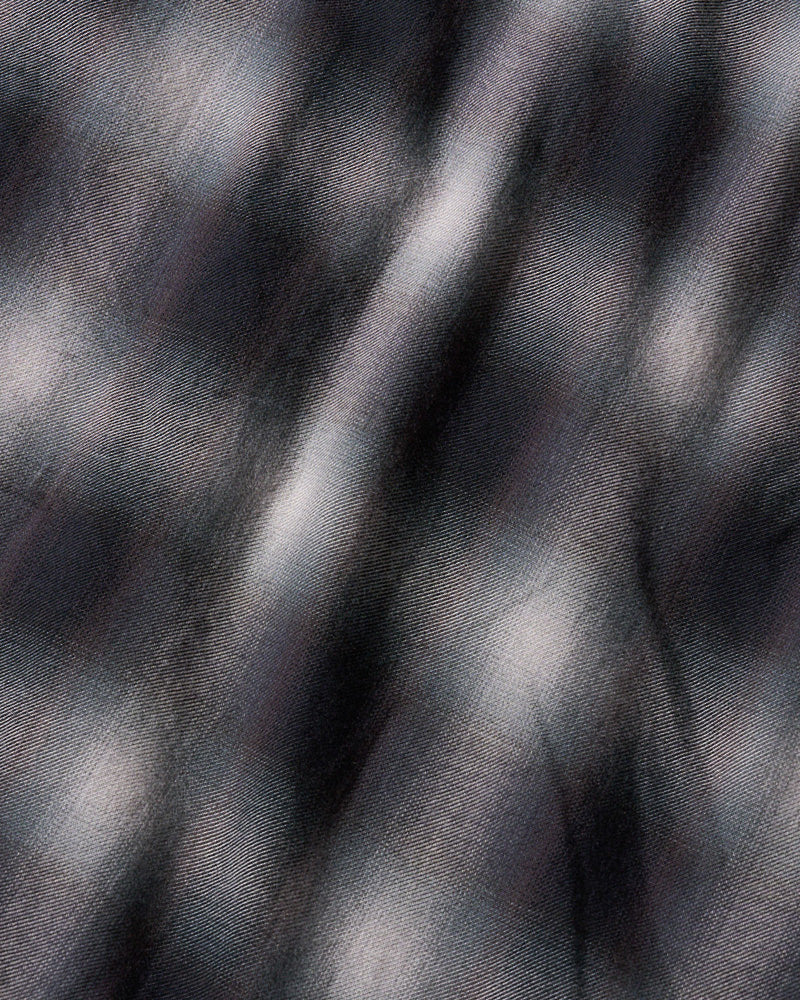 loose check western shirt