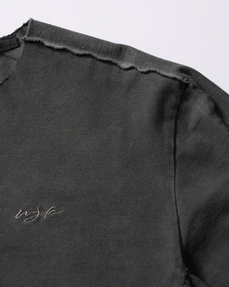 tight jersey cut-off L/S