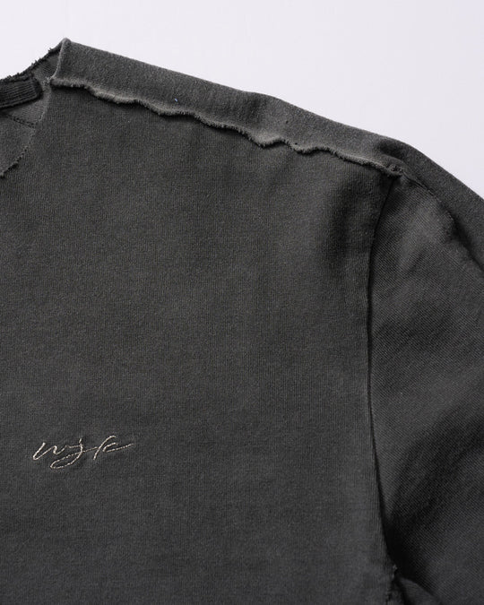 tight jersey cut-off L/S
