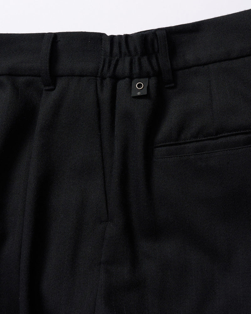 venetian stripe wide banana slacks