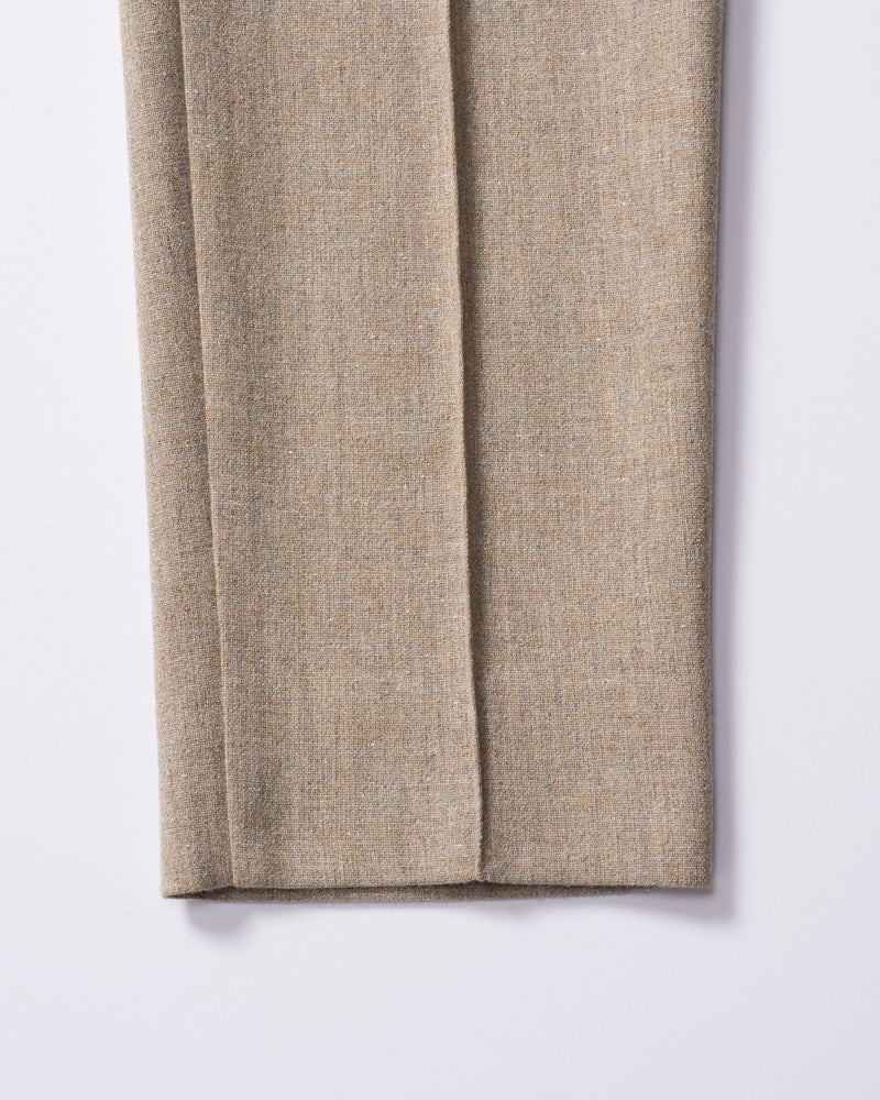 comfort pin-tuck slim slacks