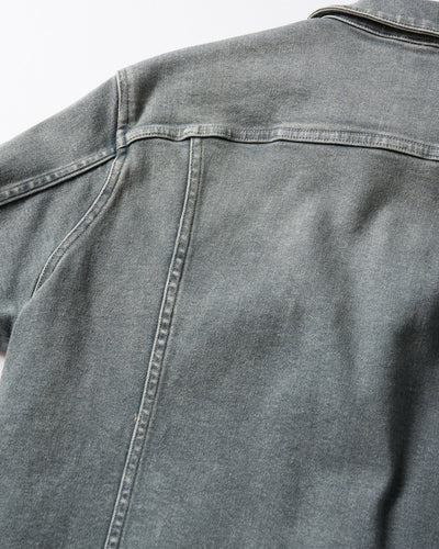 denim zip blouson