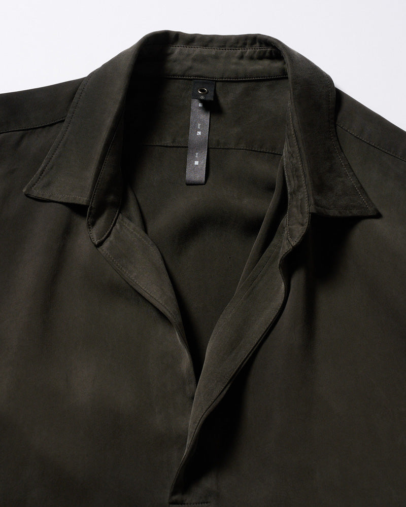 cupro vintage pull-over skipper shirt L/S