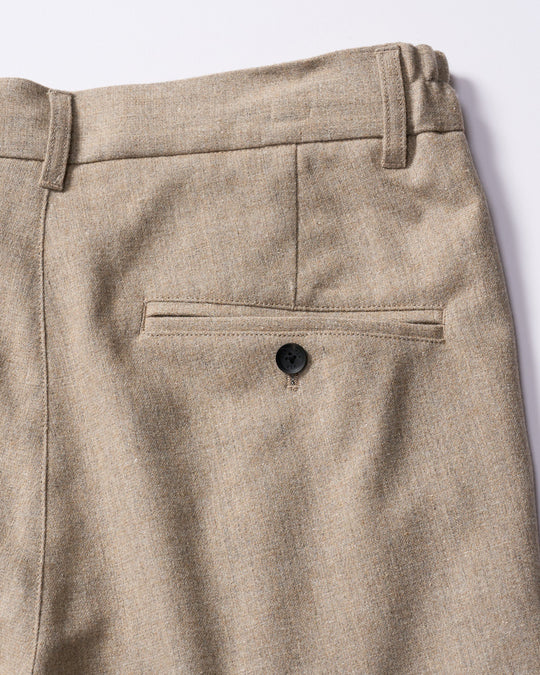 comfort pin-tuck slim slacks