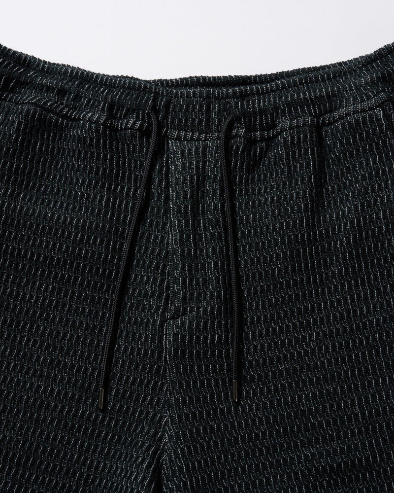 textured knit shorts