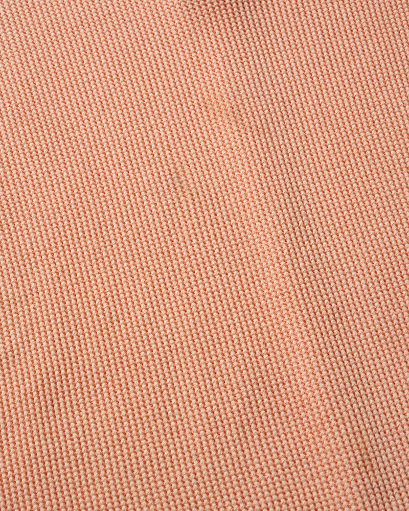 hard dry waffle fly-front henley S/S