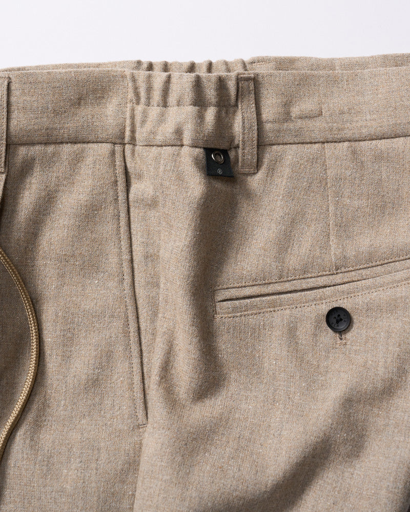 comfort pin-tuck slim slacks