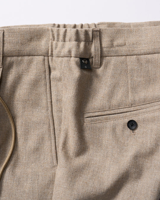 comfort pin-tuck slim slacks