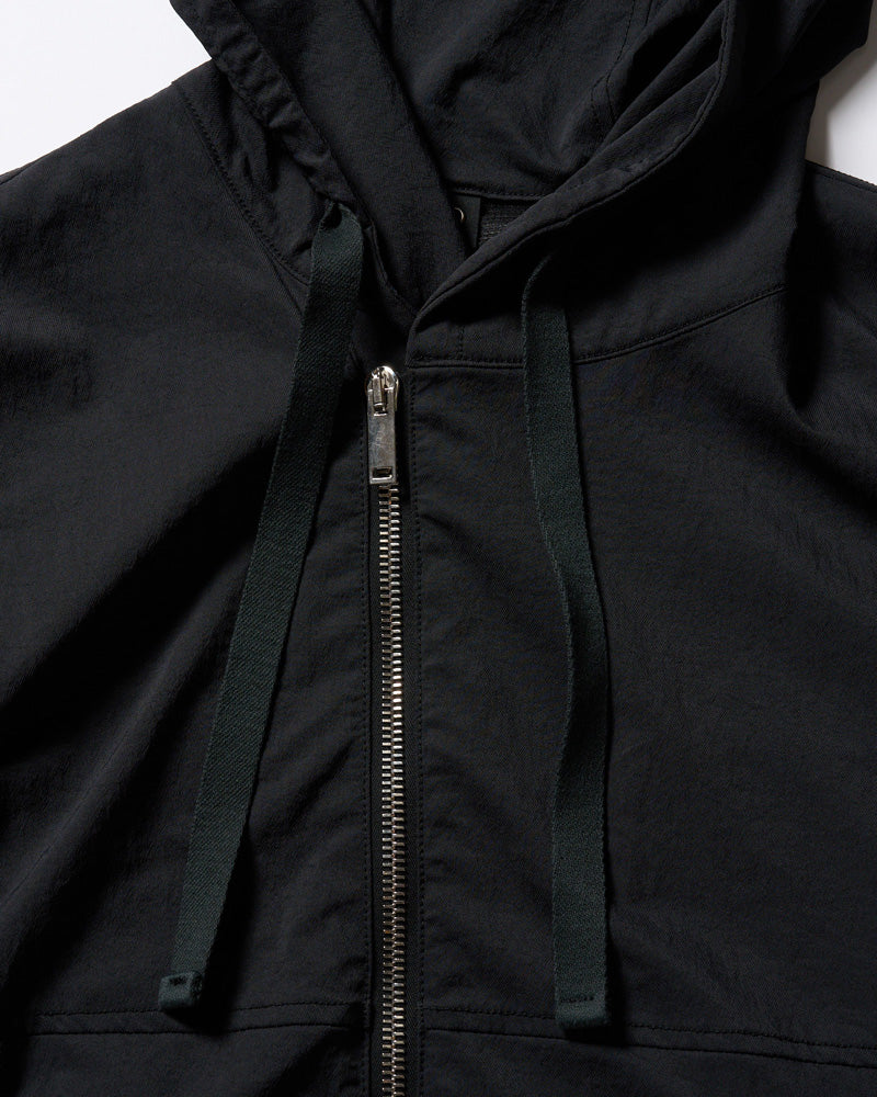 textured nylon short witch blouson