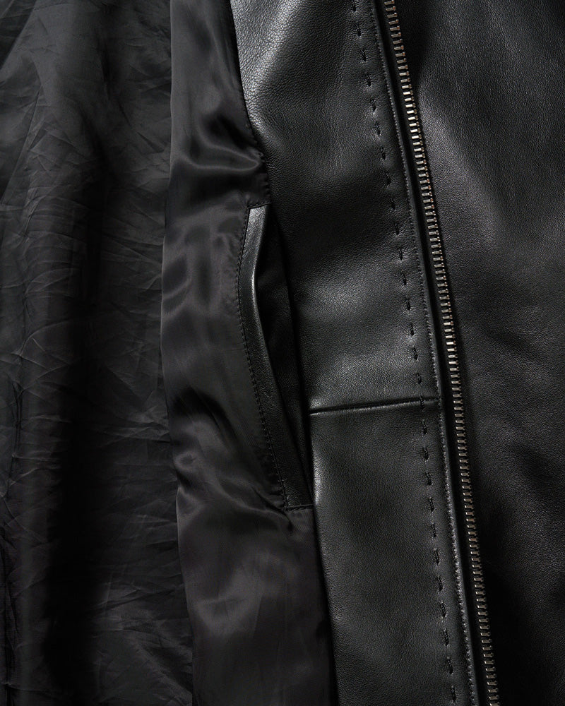 lamb leather bomber jacket