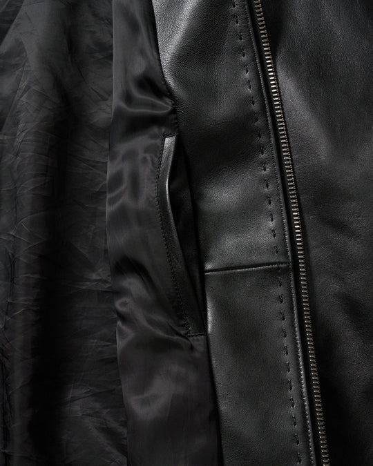 lamb leather bomber jacket