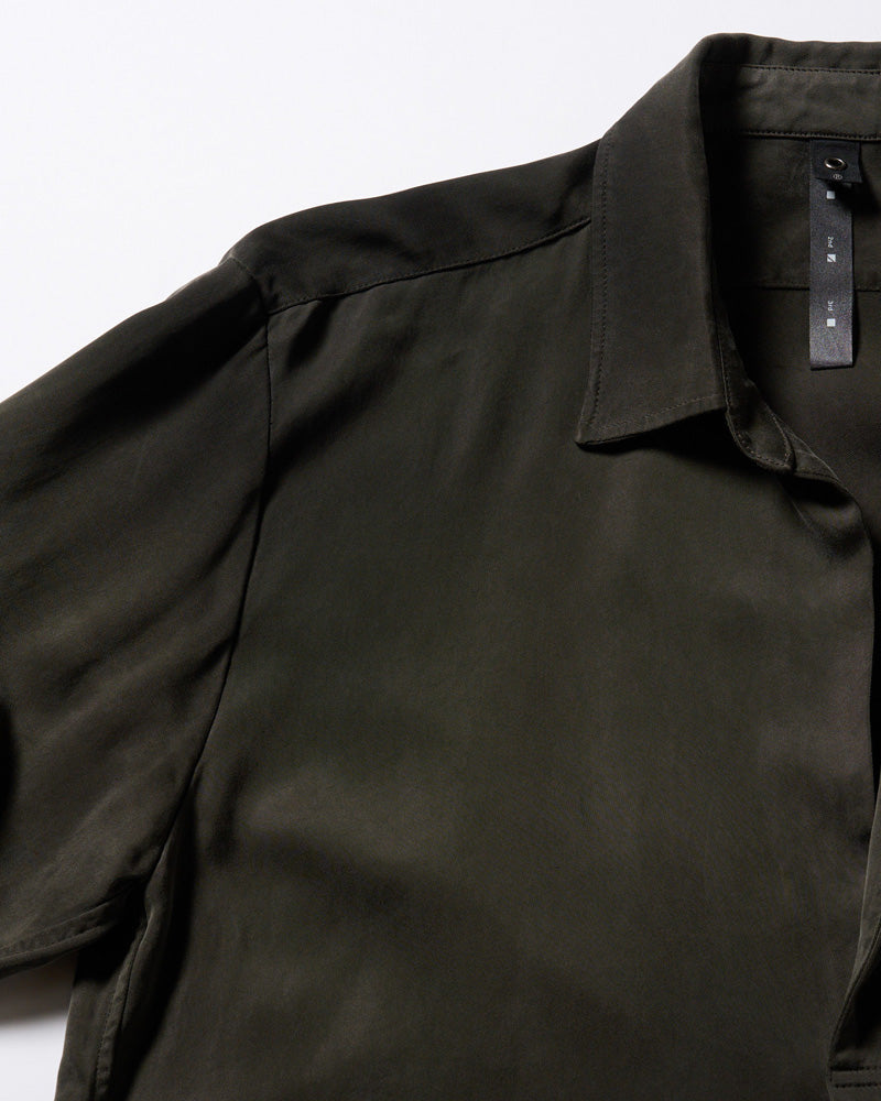 cupro vintage pull-over skipper shirt L/S
