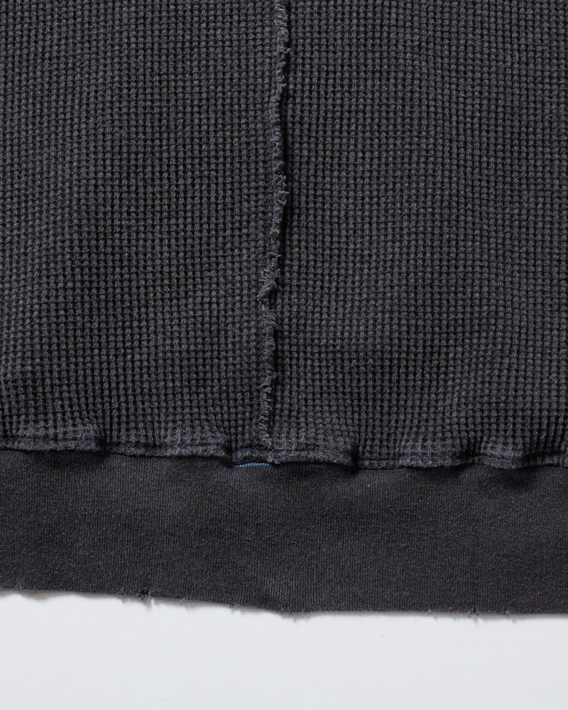 hard dry waffle damage zip hoodie