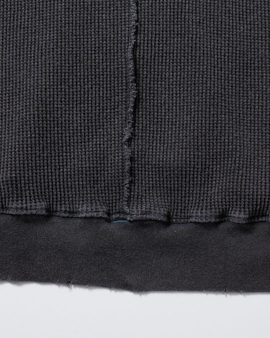 hard dry waffle damage zip hoodie