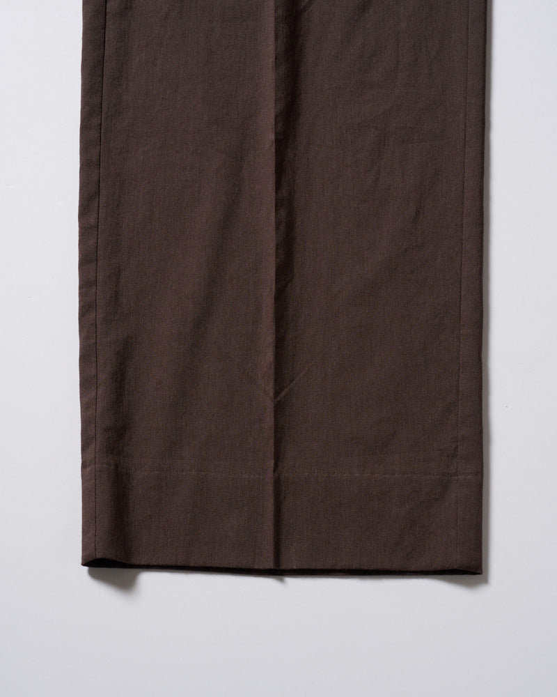 viscose linen semi-wide slacks