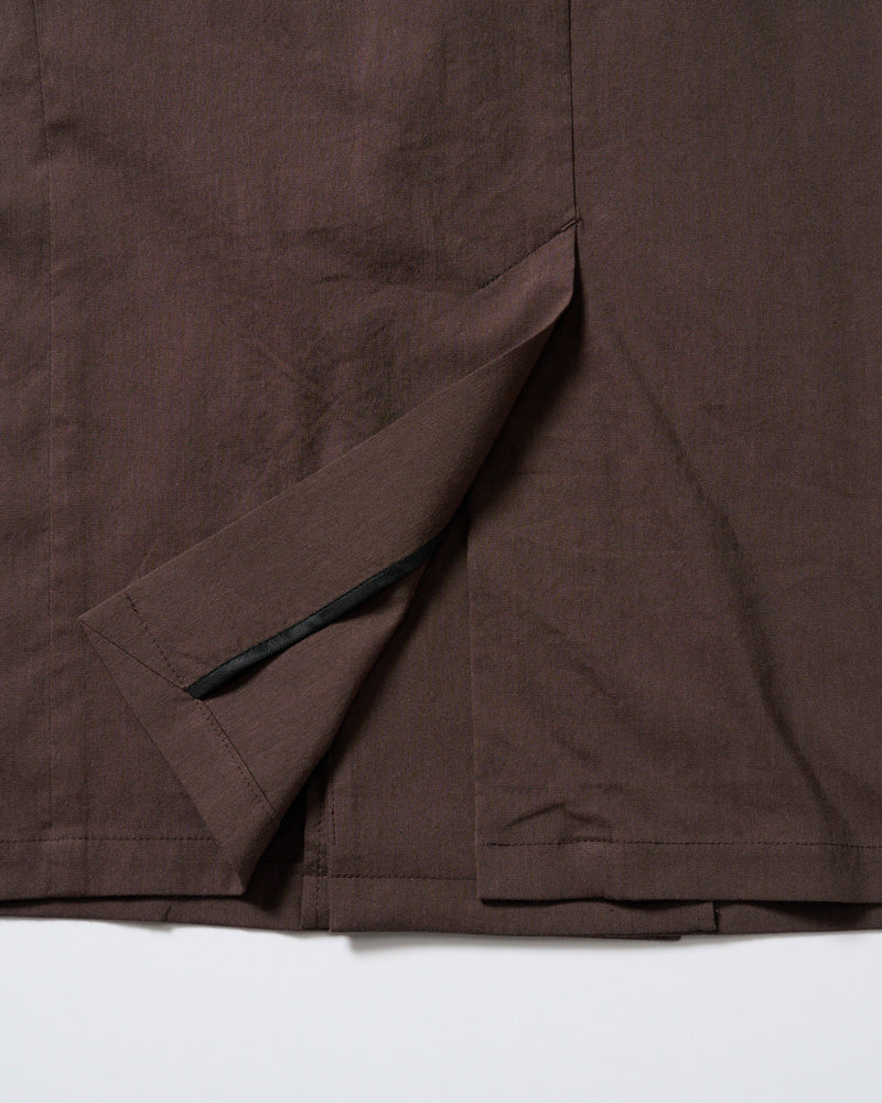 viscose linen double-breasted jacket