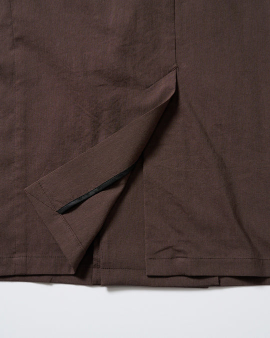 viscose linen double-breasted jacket