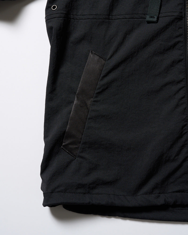 textured nylon short witch blouson